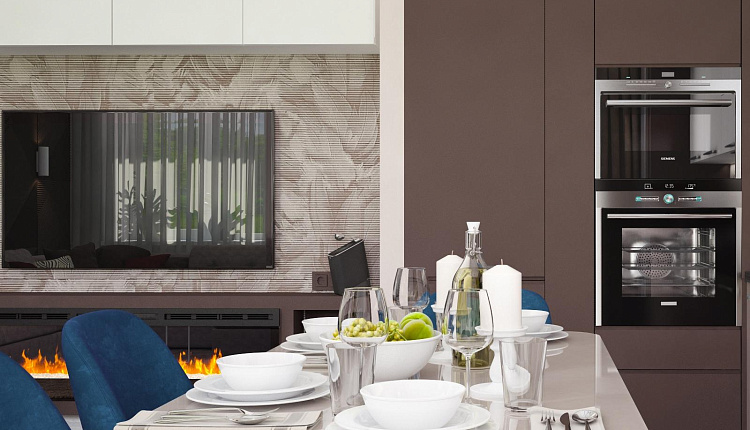 Проект кухни-гостиной TROPICAL COCKTAIL